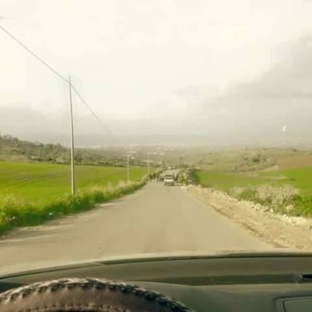حاجز عسكري على مدخل فقوعه شرقي جنين